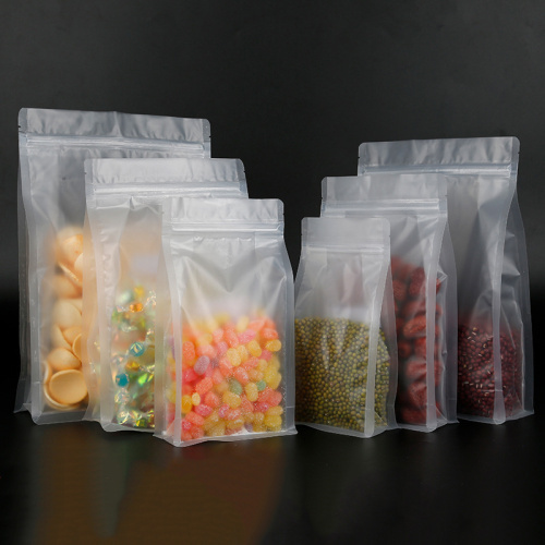 Transparent Flat Bottom Eight Side Seal Food Pouch