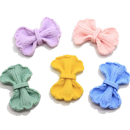 Heißeste bunte Bowknot Harz Charms DIY Dekoration Handwerk Mädchen Haarnadel Ornament Zubehör Kinder Schmuck Verschönerung Shop