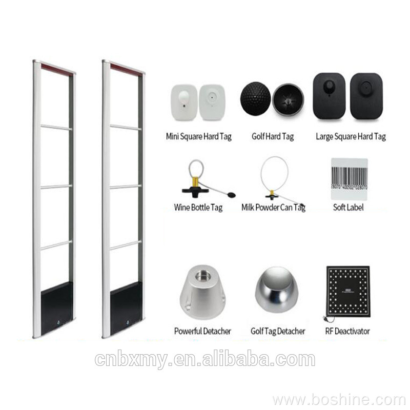 Eas rf antenna wide-range security alarm system gate