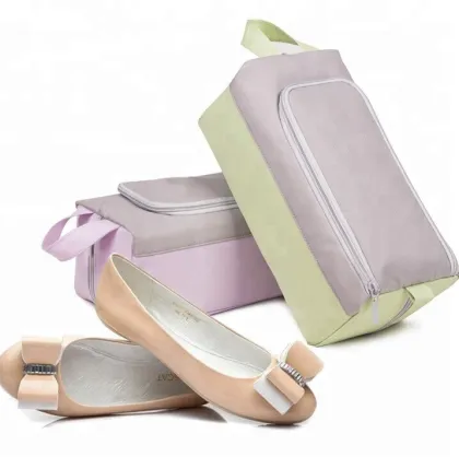 Promotion lady's customized cheap travel shoes bag
