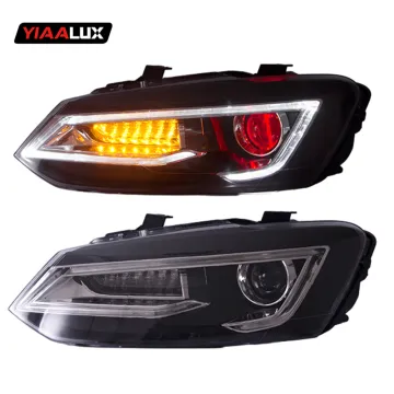 Vland LED Headlight with Moving Signal and DRL for Polo 2011-2017