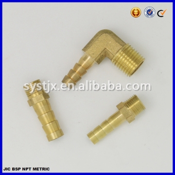 High quality threaded pneumatic hose barb fitting brass