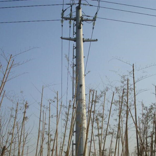 Distribution Pole Transmission Line distribution Steel Pole Supplier
