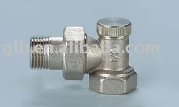 Forged brass radiator valve, temperature control valve