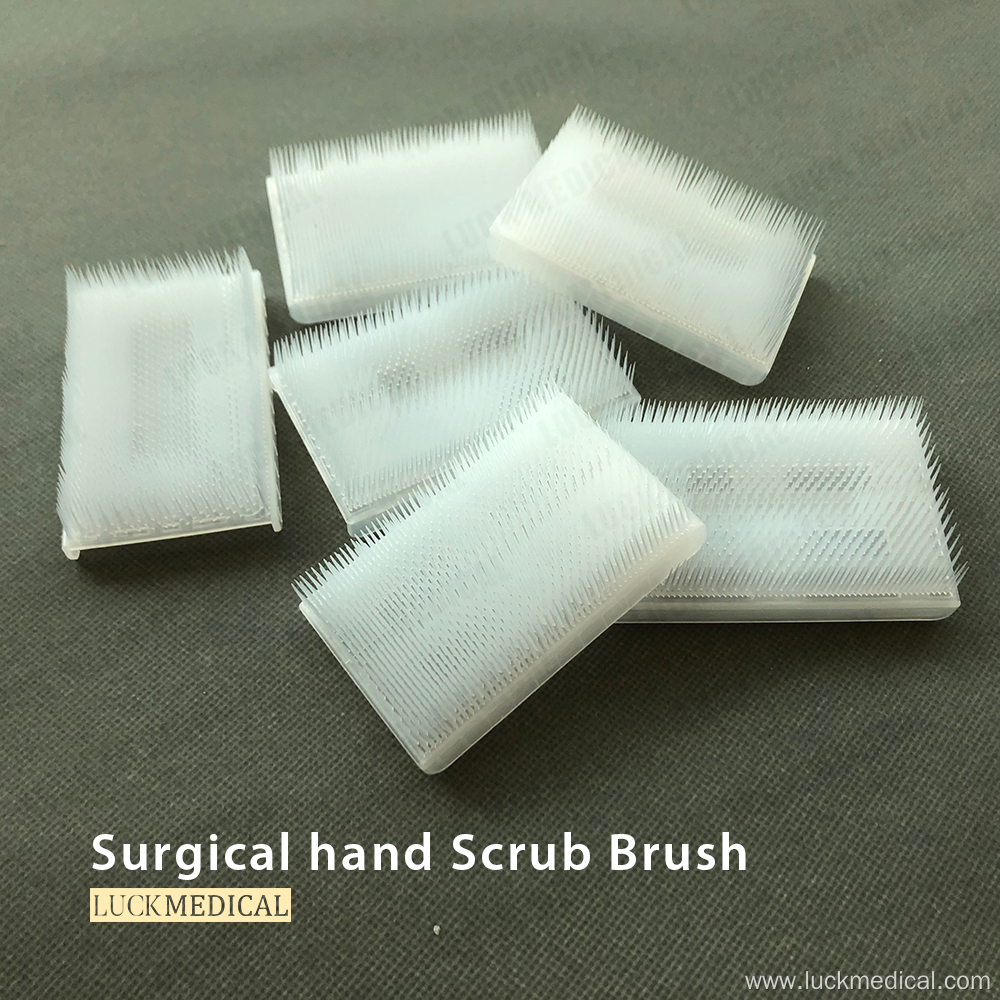 Disposable Medical Scrub Brush/Sponge With Nail Cleaner