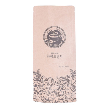 Compostable Paper Pla Coffee Pouchable avec vanne