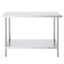China Stainless Steel Prep Table With Under Shelf Factory
