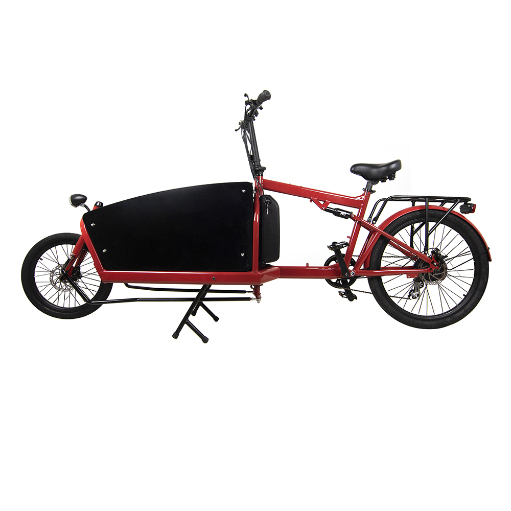 Red new design 750w cargo ebike two wheels