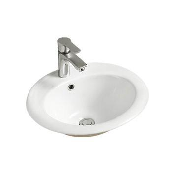 snow above counter basin