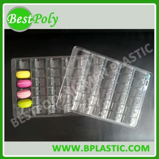 China supplier for PET macaroons plastic tray blister tray