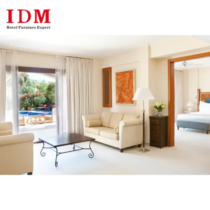 Custom IDM Luxury Wooden Hotel Furniture Bedroom Set
