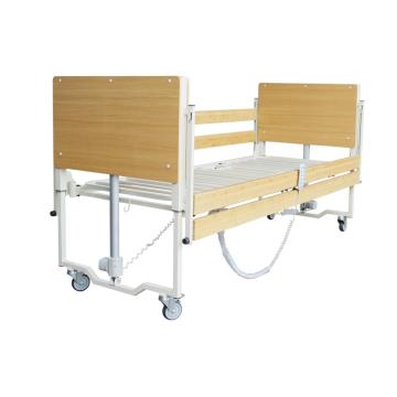 Comfortable Wooden Frame Hospital Bed For Patient