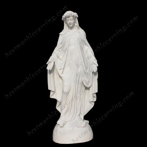 St Mary Statue Sculpture Hand-made nature white marble