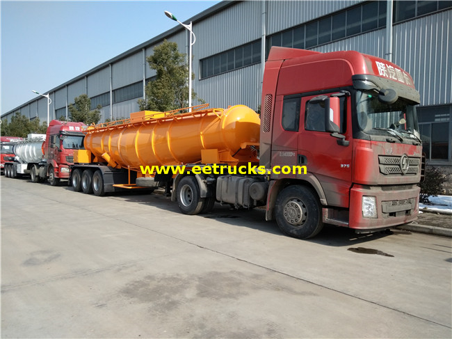 Steel Sulfuric Acid Delivery Tanker Trailers