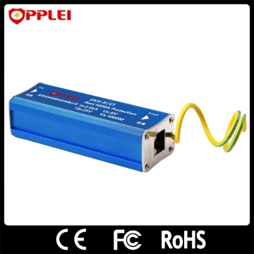 RJ45 Data 1000Mbps Lightning Protection Single Channel Network Surge Suppressor