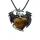 Gemstone Crystal Heart Aloy Wings Dragon y Pterosaur Stone Neclace Natural Quartz Dragon Charm Pendants Anniversary Anniversary Anniversary