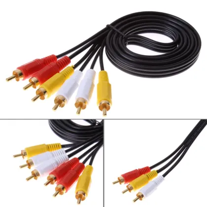 Customize 3 RCA to RCA Stereo Audio Video AV Cable