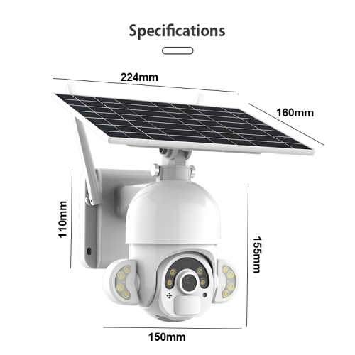 Camera solare di sorveglianza CCTV di casa esterna