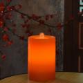 Colored Led Flameless Water Fountain Pillar Candles