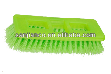 House using plastic cleaning scrub floor brush with grip handle