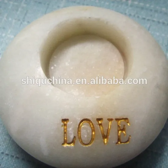 2015 new marble candle holder | engraved stone candle holder
