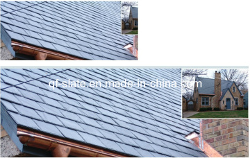 Artificial Culture Stone for Black/Dark Grey Roofing Slate Tiles