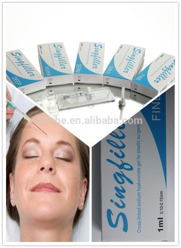 High quality Crosslinked hyaluronic Acid dermal filler for remove wrinkles/ forhead lines