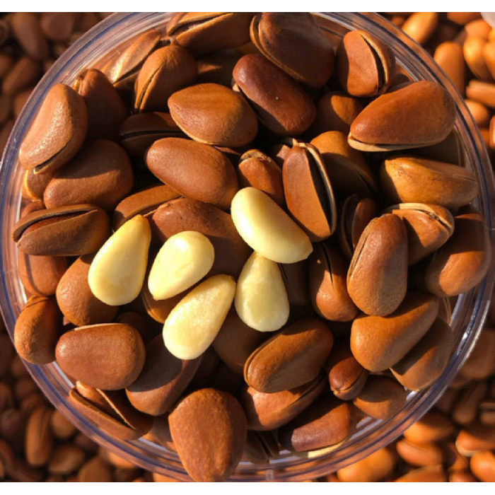 Deliciosa caixa de presente de pinhão