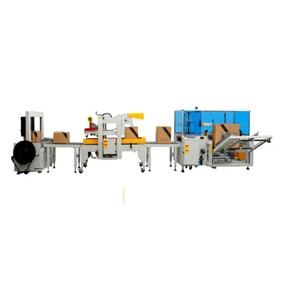 Horizontal Packer Line: Unpacking, Sealing, and Strapping Machines for Paper Carton Boxes and Cases