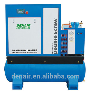15hp combined screw air compressor with dryer