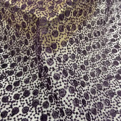 Gorgeous Allover Dots Sequins Embroidery Fabrics