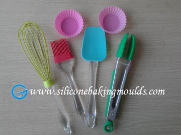 Food safe, non-stick, 6pcs Silicone bakeware set, pastry and baking tools set