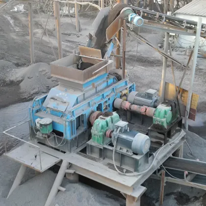 Small Mini Spring Double Roller Crusher for Zing Ore, Stone, Asphalt, Reinforced Concrete