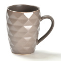 Diamond ceramic 16oz capacity pottery mugs diamond cup