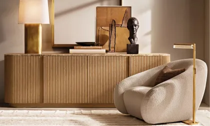 Reyna Luxury Contemporary Fabric Swivel Chairs with Thick Cushions