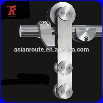 stainless steel glass door roller and hanger