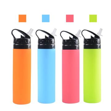 Promotional Folding Fitness Silicone Sport Water Bottle
