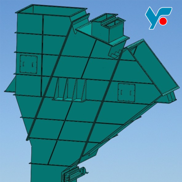 V-shaped static powder separator
