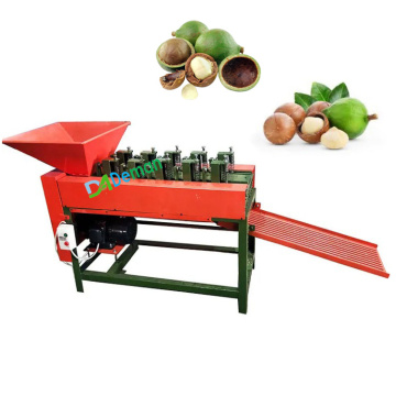 Grüne Macadamia schäler Maschine: Weichschalenschale für Macadamia -Nüsse