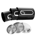 set of airtight canister in black