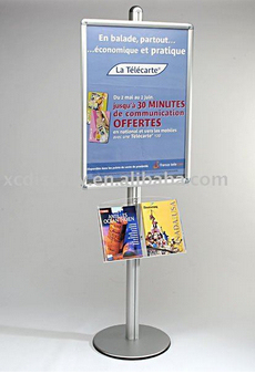 A1 Poster Stand Single Sided with leaflet holder
