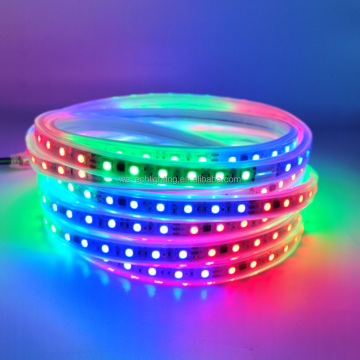 110V Smart RGB Strip Light - 24leds/m 60leds/m Dimmable Colorful LED Strip Light