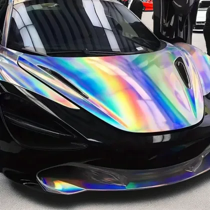 Carlisle Bubble Free High-Quality Rainbow Chrome Silver Vinyl Wholesale Prices