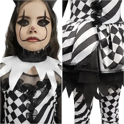 Halloween Evil Clown Costume Clown Dress