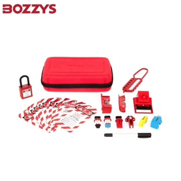 BOZZYS Hot Sale Electrical Lockout Tagout Kits with Tag Hasp, Padlock, Breaker Lockout Device, and Storage Bag