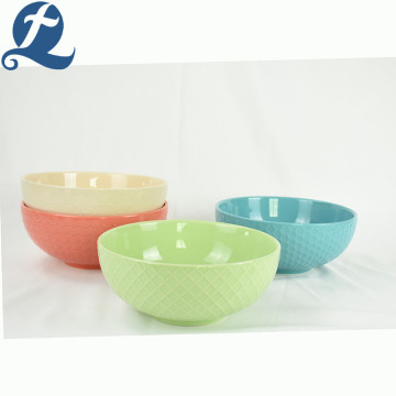 New design dishwasher safe round salad colorful bowl