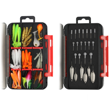 New Arrival 35pcs/75pcs Lure Set - ABS Plastic T Tail Spoon Fishing Tackle Combo