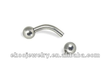 Body Jewelry 316L Surgical Steel Banana Internally Threaded Eyebrow Piercing
