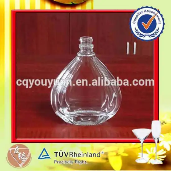 High grade 100ml clear glass small bottle for liquor