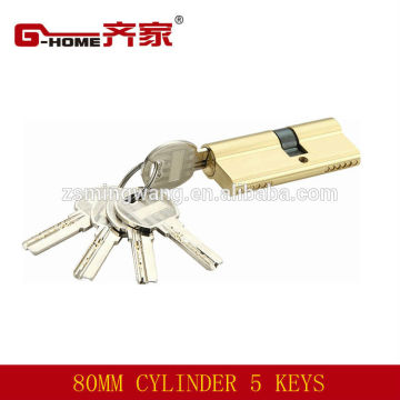 80mm lock cylinder with 5 keys